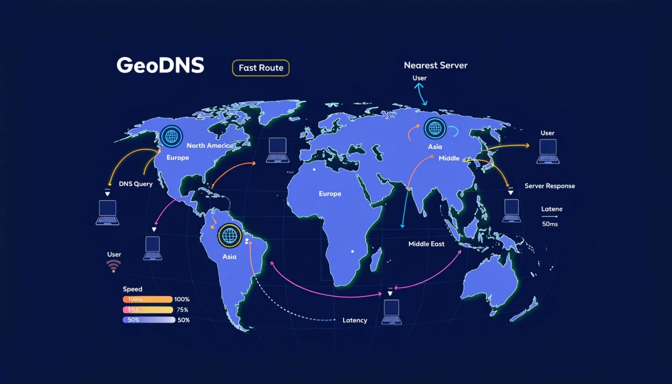 راهنمای کامل Geo DNS و تأثیر آن بر سرعت سایت